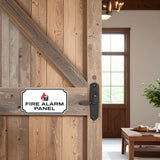 Notched Standard Fire Alarm Panel Wall or Door Sign | Fire/Emergency/Electrical/Security Safety Signs