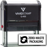 All Quality Zero-Waste Packaging Self-Inking Rubber Stamp