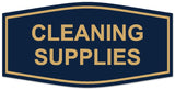 Signs ByLITA Fancy Cleaning Supplies Sign | Durable Plastic | Vibrant Colors | Powerful Foam Tape