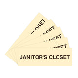 Basic Janitor's Closet Door/Wall Sign (Multipack)