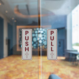Signs ByLITA Vertical Push and Pull Door Signs (Church Crosses) Door Sign