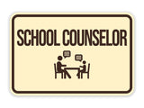 Classic Framed School Counselor Wall or Door Sign
