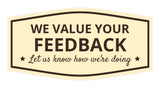 Signs ByLITA Fancy We Value Your Feedback! Let Us Know How We're Doing Easy Installation | Durable Construction | Barbers | Grooming and Styling | Hair Wall or Door Sign