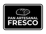 Signs ByLITA Classic Framed Pan Artesanal Fresco Door or Wall Sign