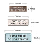 Standard Plus First Aid Kit Do Not Remove Desk Wall or Door Sign | Office Room Directions