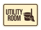 Classic Framed Utility Room Wall or Door Sign