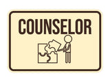 Classic Framed Counselor Wall or Door Sign