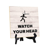 Customer Service Reminders Table Signs 5"x 5" Square Table Sign With Acrylic Easel