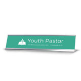 Church Office Staff Role Desk Signs 2 x 10" Plastic Desk Sign