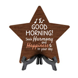 Good Morning Star Table Sign | Family and Faith Home Decor | Church And Home Table Signs