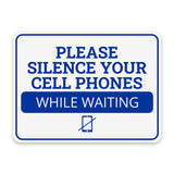 Classic Framed Plus Please Silence Your Cell Phones While Waiting Door or Wall Sign | Medical Facility Greeting & Reception