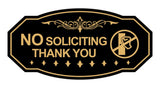 Victorian NO Soliciting Thank You (Knocking Hand) Wall or Door Sign