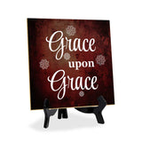 Religious Home Decor 5"x 5" Square Table Sign With Acrylic Easel