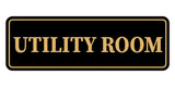 Standard Utility Room Wall or Door Sign