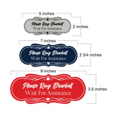 Signs ByLITA Designer Please Ring Doorbell Wait For Assistance Wall or Door Sign