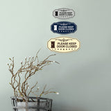 Victorian Please Keep Door Closed (Door) Wall or Door Sign