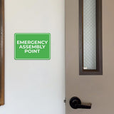 Classic Framed Plus Emergency Assembly Point Door or Wall Sign | Health and Safety Workplace Warning