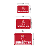 Classic Framed Plus Emergency Stop Wall or Door Sign | Health & Safety Warning Signage