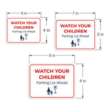 Classic Framed Plus Watch Your Children – Parking Lot Ahead Door or Wall Sign | Child Safety Business Signs