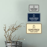 Signs ByLITA Classic Framed Estamos abiertos pero solo comida para llevar Door or Wall Sign