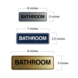 Signs ByLITA Standard Bathroom Wall or Door Sign | Easy Installation | Office & Home Restroom Signage