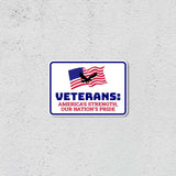 Classic Framed Plus Veterans: America’s Strength, Our Nation’s Pride Door or Wall Sign | 2nd Amendment Protection