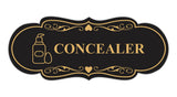 Signs ByLITA Designer Concealer Makeup Area Wall or Door Sign