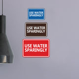 Signs ByLITA Classic Framed Use Water Sparingly Door or Wall Sign | Eco-Friendly Home Signs