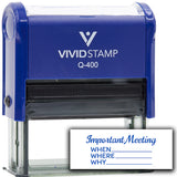 All Quality Important Meeting When Where Why Agenda Planning Stamps