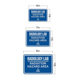 Classic Framed Plus Radiology Lab Radiation Hazard Area Door or Wall Sign | Medical Procedure Rooms Equipment