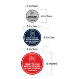 Circle Permit To Work Must Be Obtained Before Entering This Area Wall or Door Sign