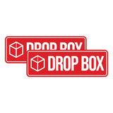 Standard Drop Box Wall or Door Sign (Multipack)