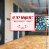 Classic Framed Plus Masks Required for Everyone’s Safety Door or Wall Sign | Medical Facility Greeting & Reception