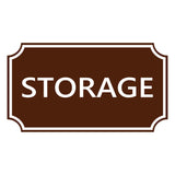 Notched Standard STORAGE Wall or Door Sign | Security & Access- Commercial Safety & Facility Signs