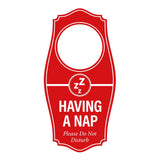 Signs ByLITA Having a Nap. Please Do Not Disturb Door Hanger