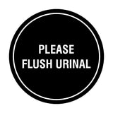 Circle Public Restrooms Wall or Door Sign