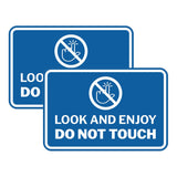 Signs ByLITA Classic Framed Look and Enjoy Do Not Touch Wall or Door Sign