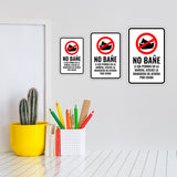 Portrait Round Plus No bañe A Los Perros En La Bañera, Utilice La Manguera de Afuera Por favor Wall or Door Sign | Spanish | Home Indications