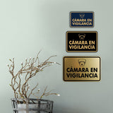 Signs ByLITA Classic Framed Cámara en Vigilancia Security Wall or Door Sign