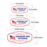 Victorian Plus Honoring Our Veterans Wall or Door Sign | Honor Veterans with Military Signs | US Pride | Businesses and Homes