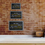 Classic Framed Plus The Only Competition Here Is Who Looks Better In the Locker Room Door or Wall Sign | Motivational Decor
