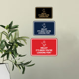 Signs ByLITA Classic Framed Hello? Is It Beer You’re Looking For? Wall or Door Sign