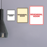 Signs ByLITA Portrait Round Rehearsal Room Door or Wall Sign Easy Installation | Directing Artists & Co-Workers | Music | Concert | Festivals