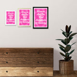 Designs ByLITA Women Are The Real Architects Of Society, Wall Print Art | Home Decor