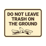 Signs ByLITA Classic Framed Do Not Leave Trash On The Ground Wall or Door Sign