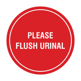Circle Public Restrooms Wall or Door Sign