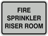 Signs ByLITA Classic Framed FIRE SPRINKLER RISER ROOM Door or Wall Sign Durable Plastic | Easy Installation | Elegant Design