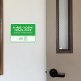 Classic Framed Plus Hand Hygiene Compliance Audits in Progress Door or Wall Sign | Hygiene and Safety Signage