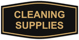 Signs ByLITA Fancy Cleaning Supplies Sign | Durable Plastic | Vibrant Colors | Powerful Foam Tape