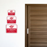 Classic Framed Plus No Smoking - ممنوع التدخين Door or Wall Sign | Bilingual General Signs - Arabic